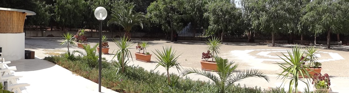 Il giardino per le attività all'aperto